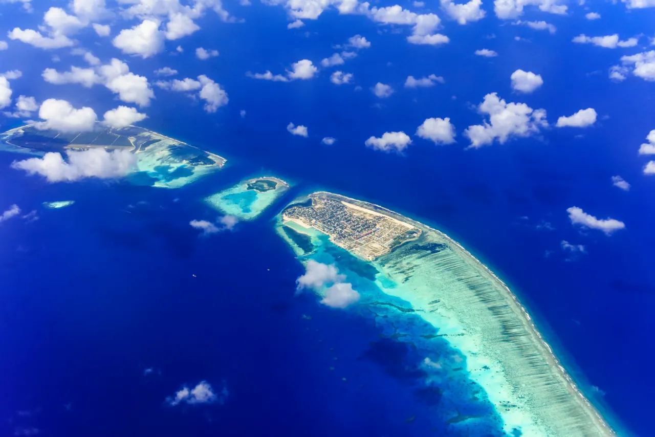 The atoll from above