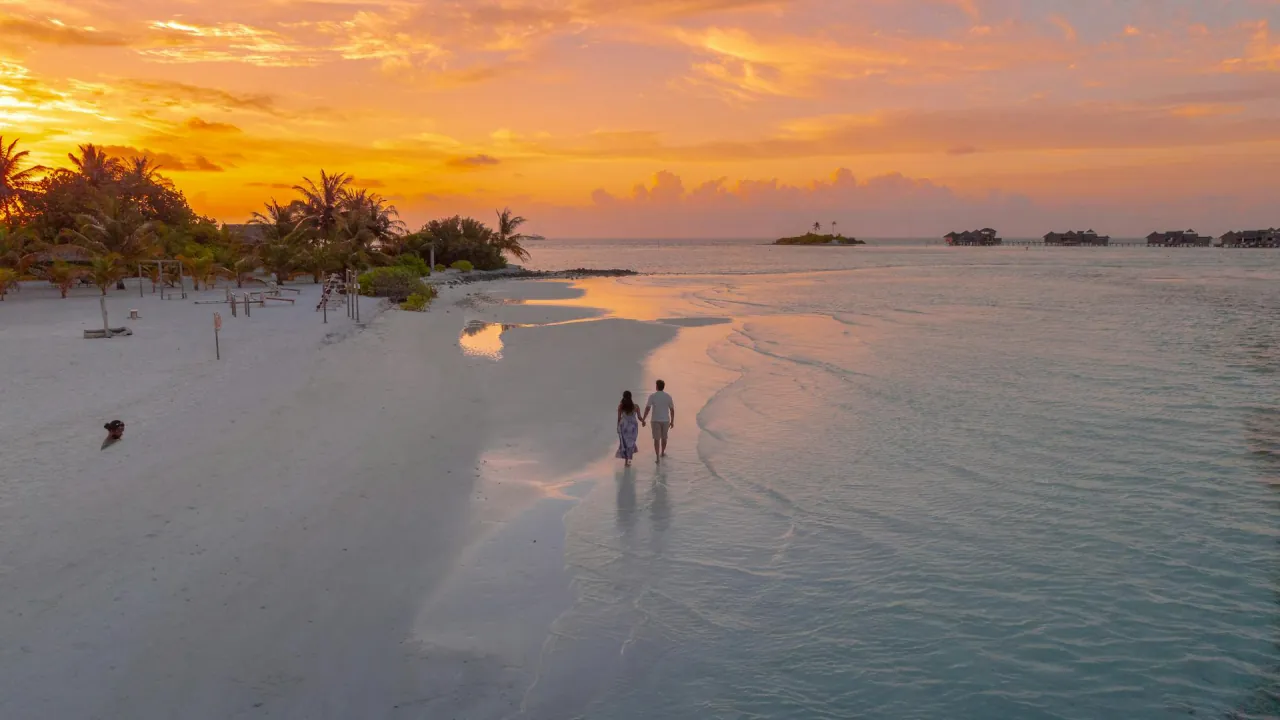 Sunset on the reef