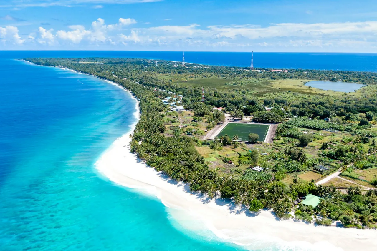 The island from above