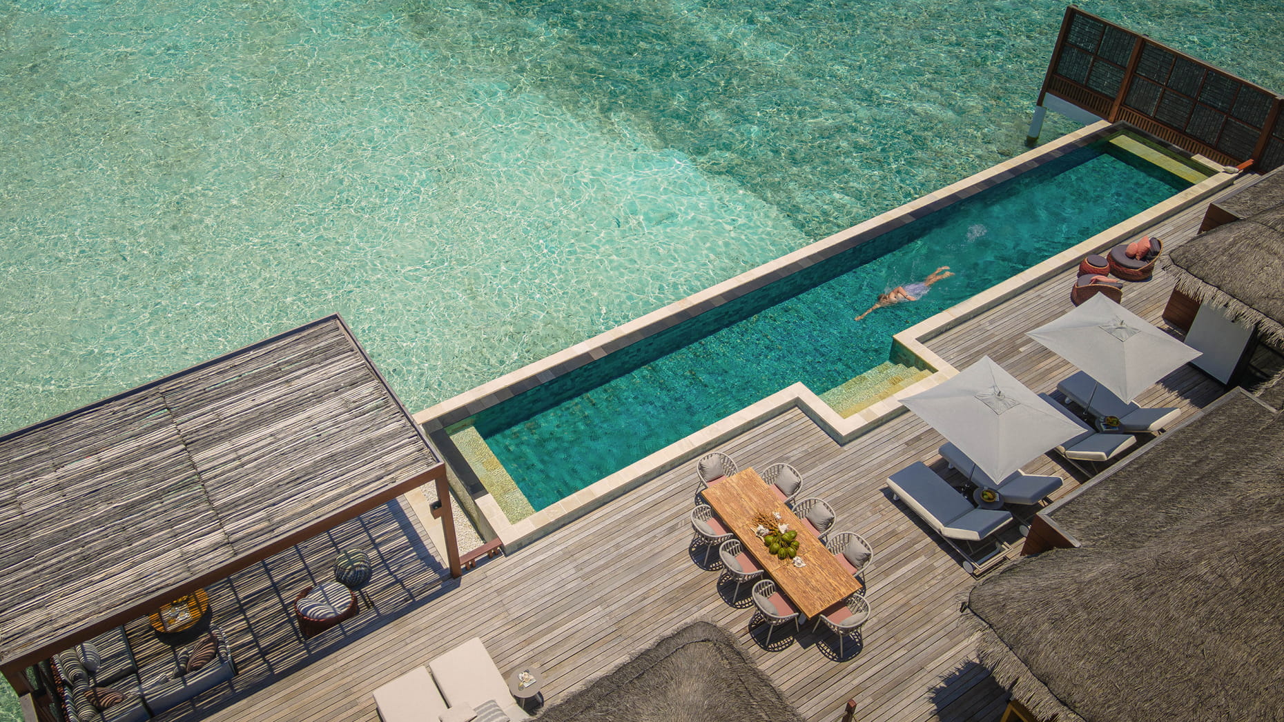 Sunset Three-Bedroom Water Suite · Three bedrooms · sunset over-water
