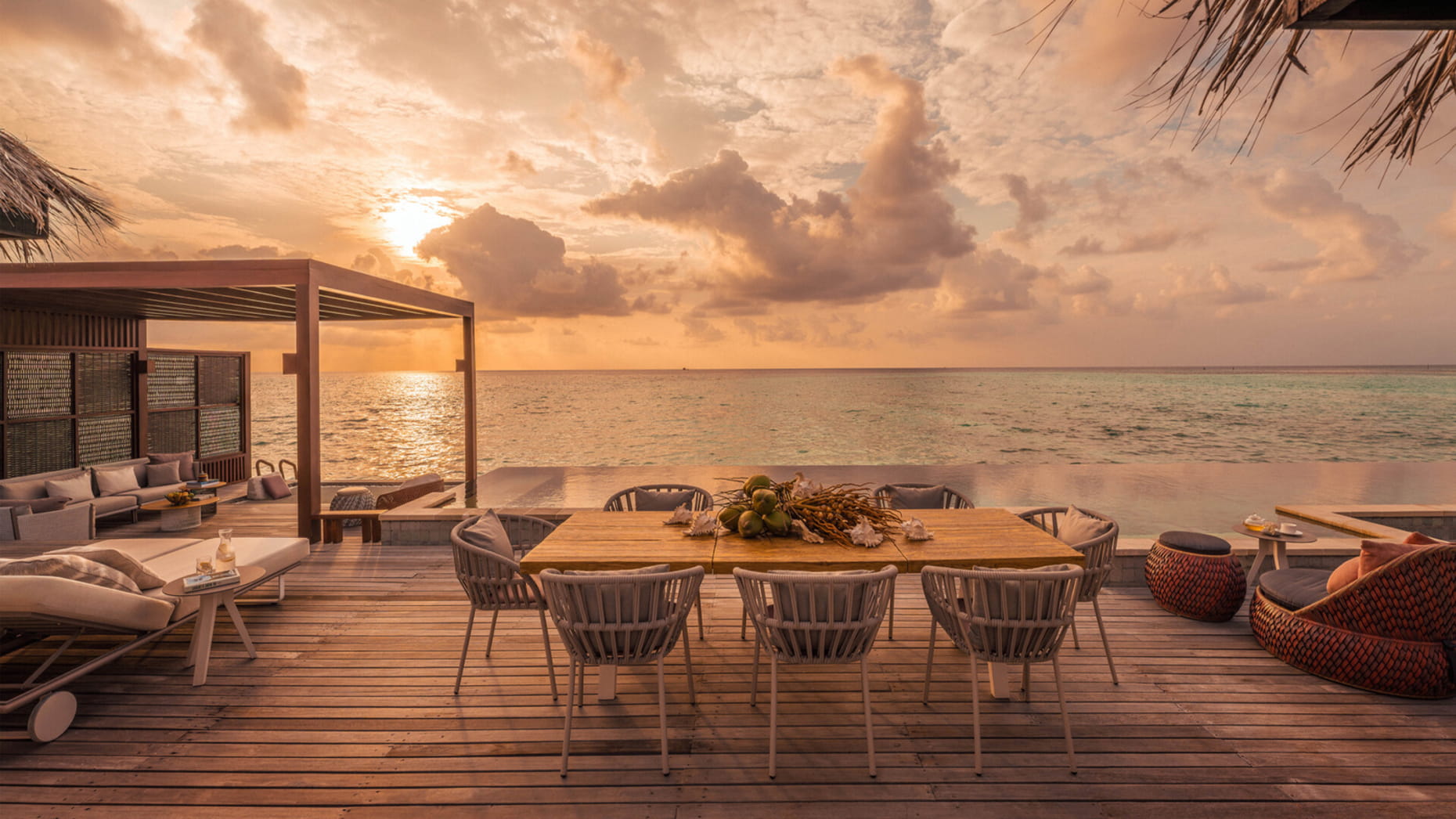 Sunset Three-Bedroom Water Suite · Three bedrooms · sunset over-water