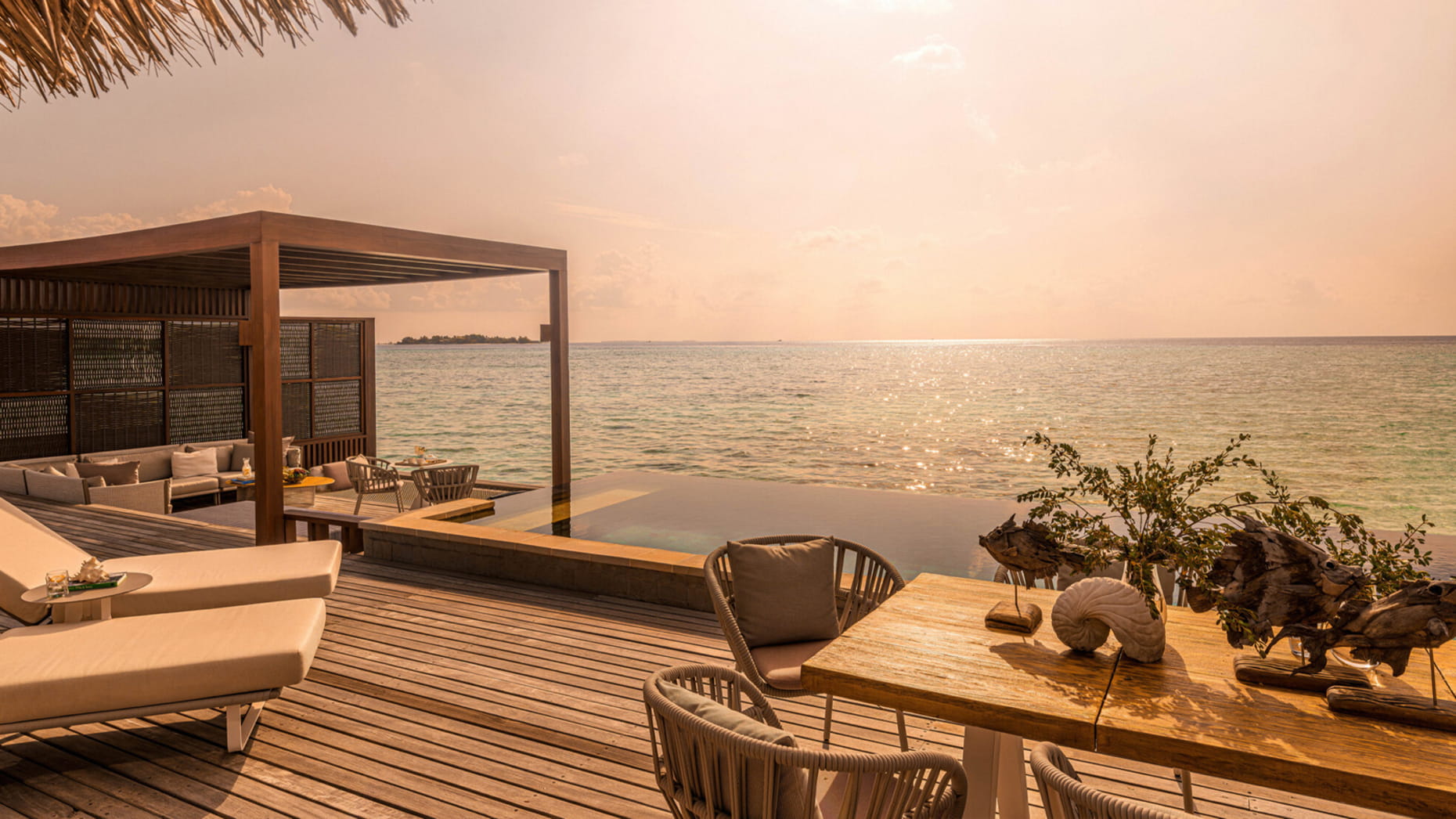 Sunset Two Bedroom Water Suite · Two bedrooms · sunset over-water