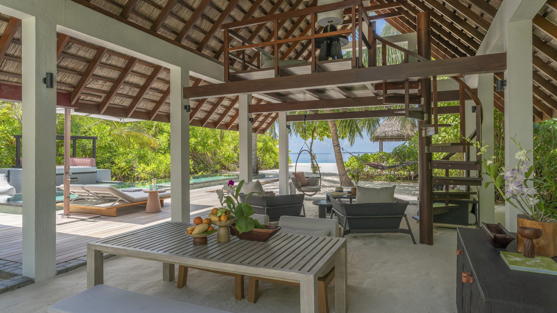Beach Villa with Pool · One bedroom · beach plus plunge