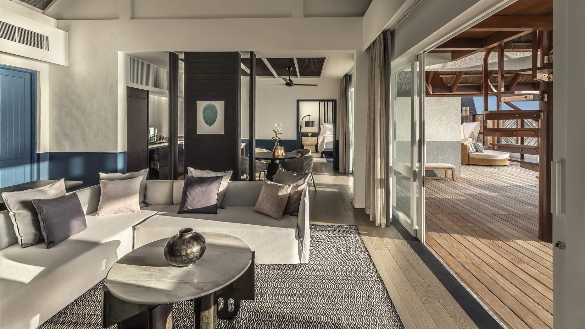 Sunrise Two-Bedroom Water Suite · Two bedrooms · sunrise over-water