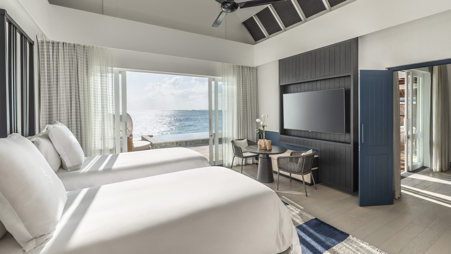 Sunset Two-Bedroom Water Suite · Two bedrooms · sunset over-water