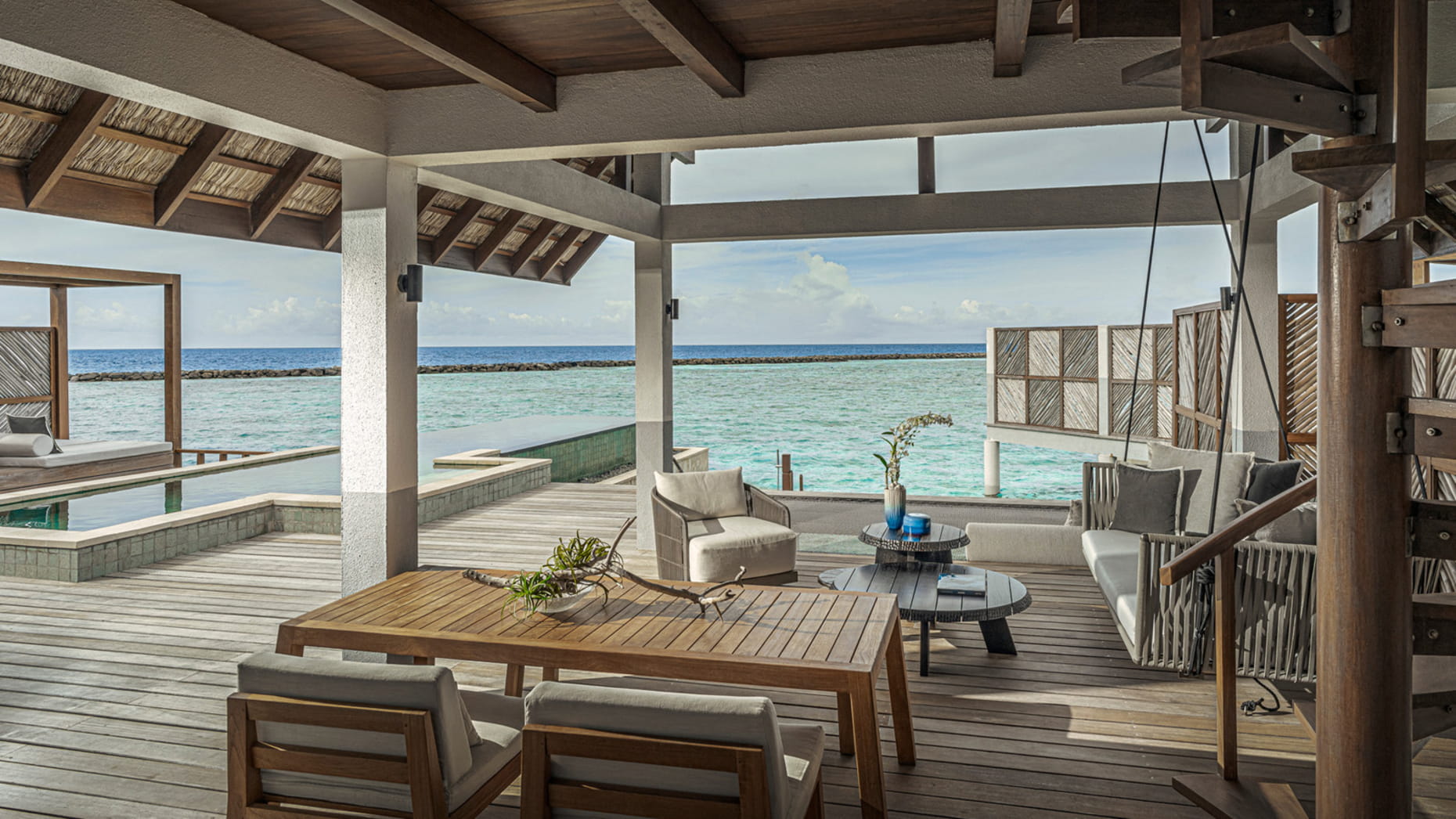 Water Villa with Pool — Partial Sea View · One bedroom · partial sea