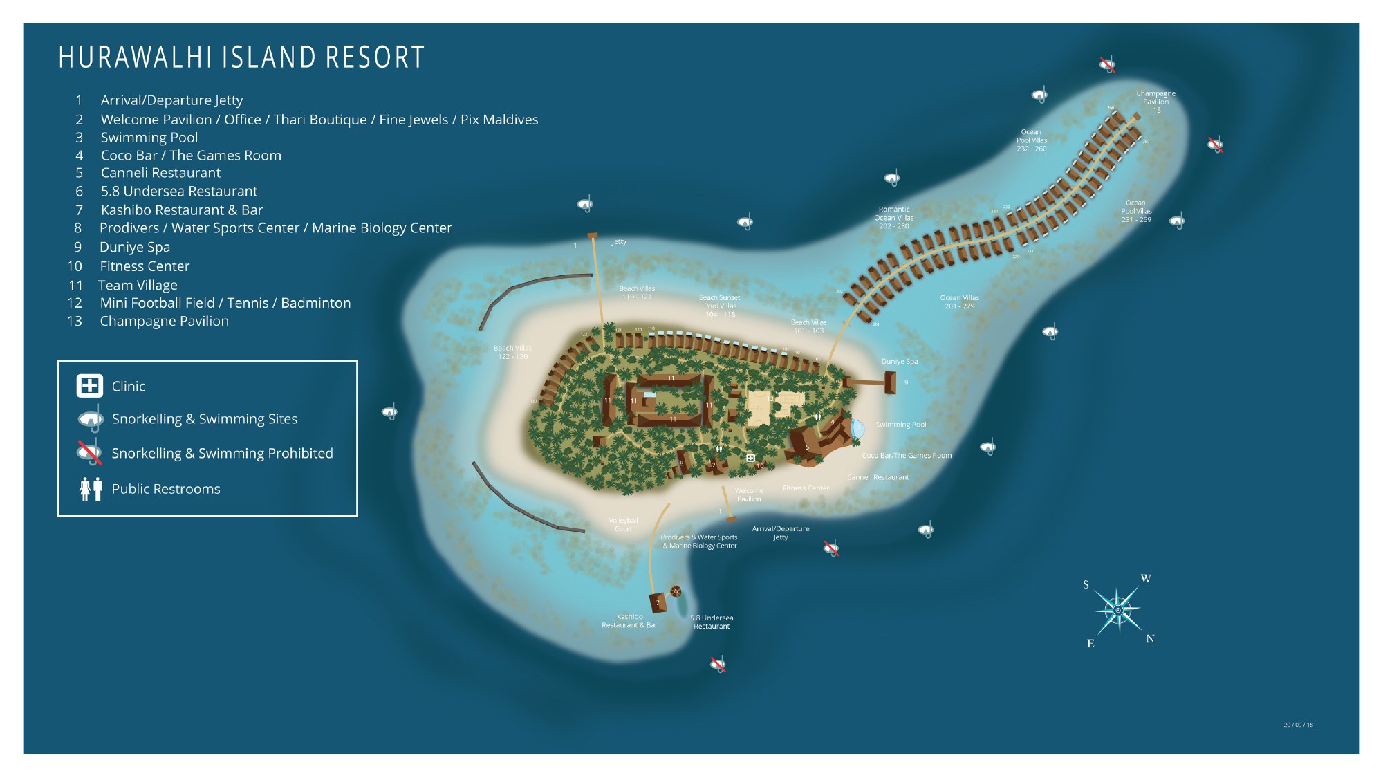 Hurawalhi Island Resort island map