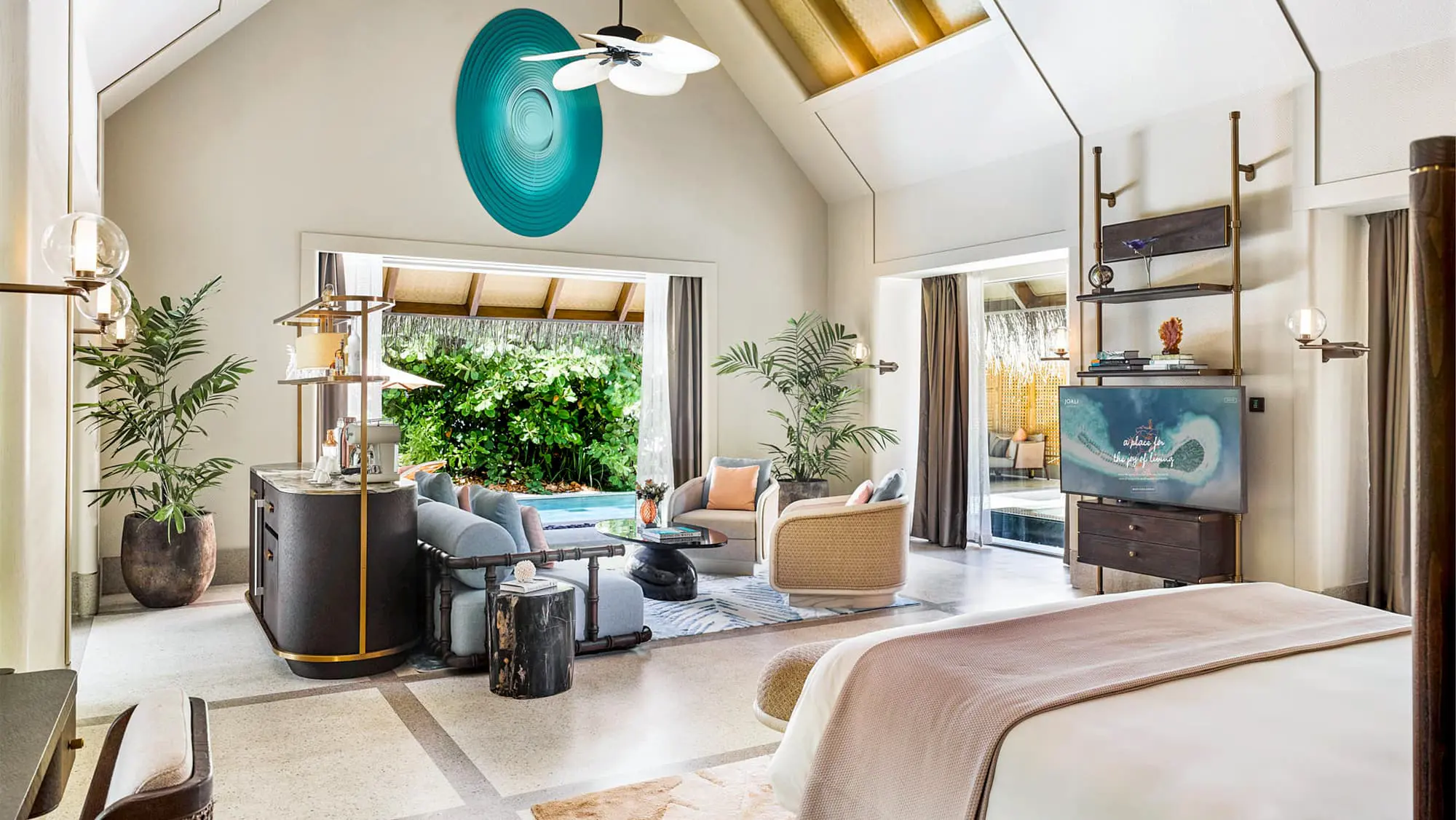 Beach Villa with Pool · One bedroom · 108 m² interior · 6 villas