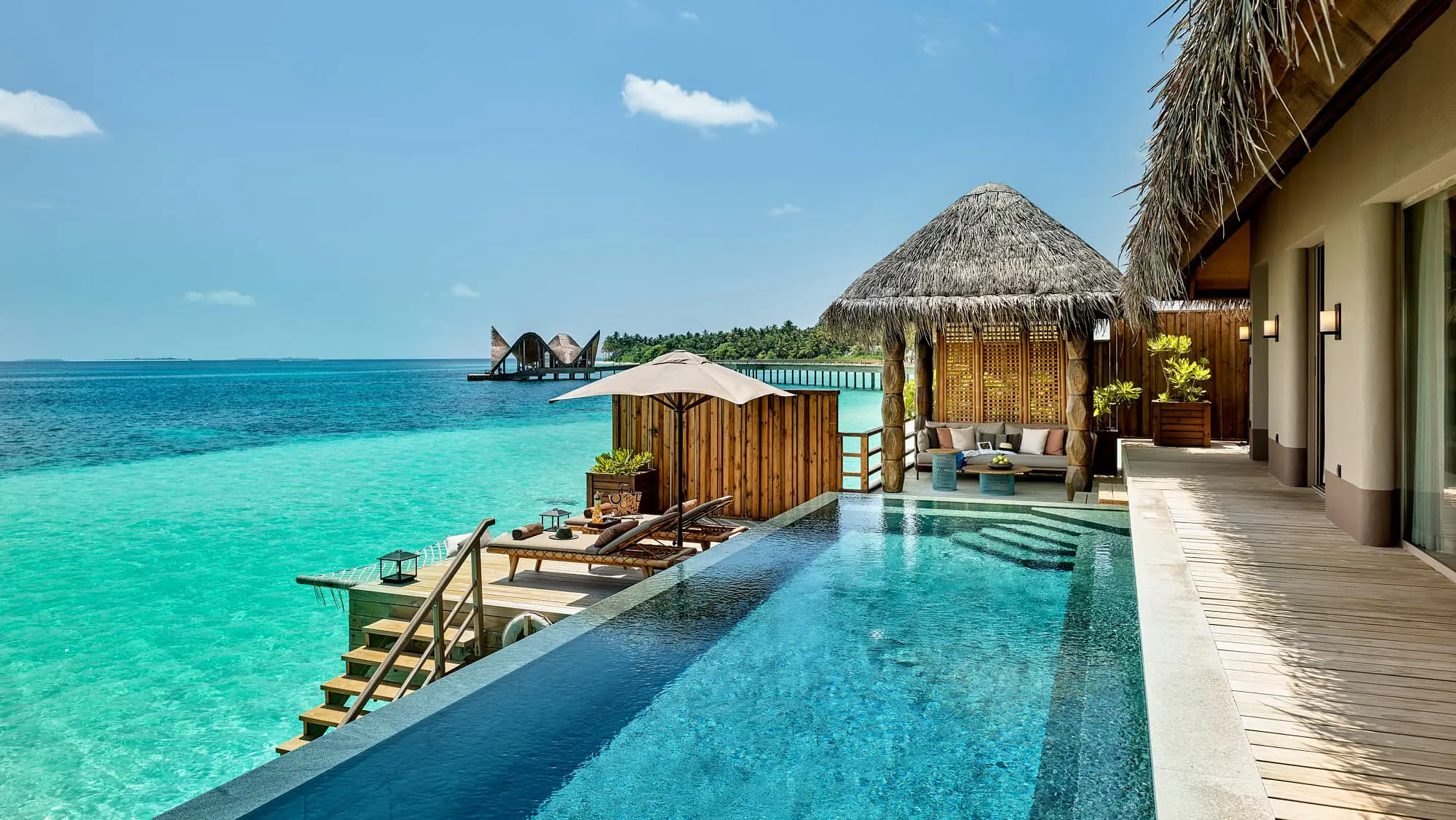 Water Villa with Pool · the long deck