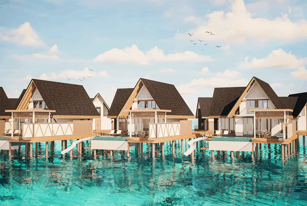 Water Pool Suite with Slide