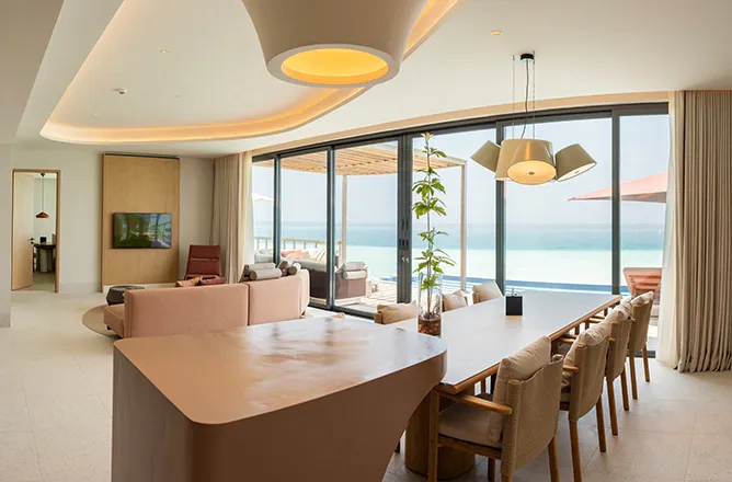 Three-Bedroom Ocean Water Pool Atelier · Three bedrooms · 410 m² · two-storey · 6 guests