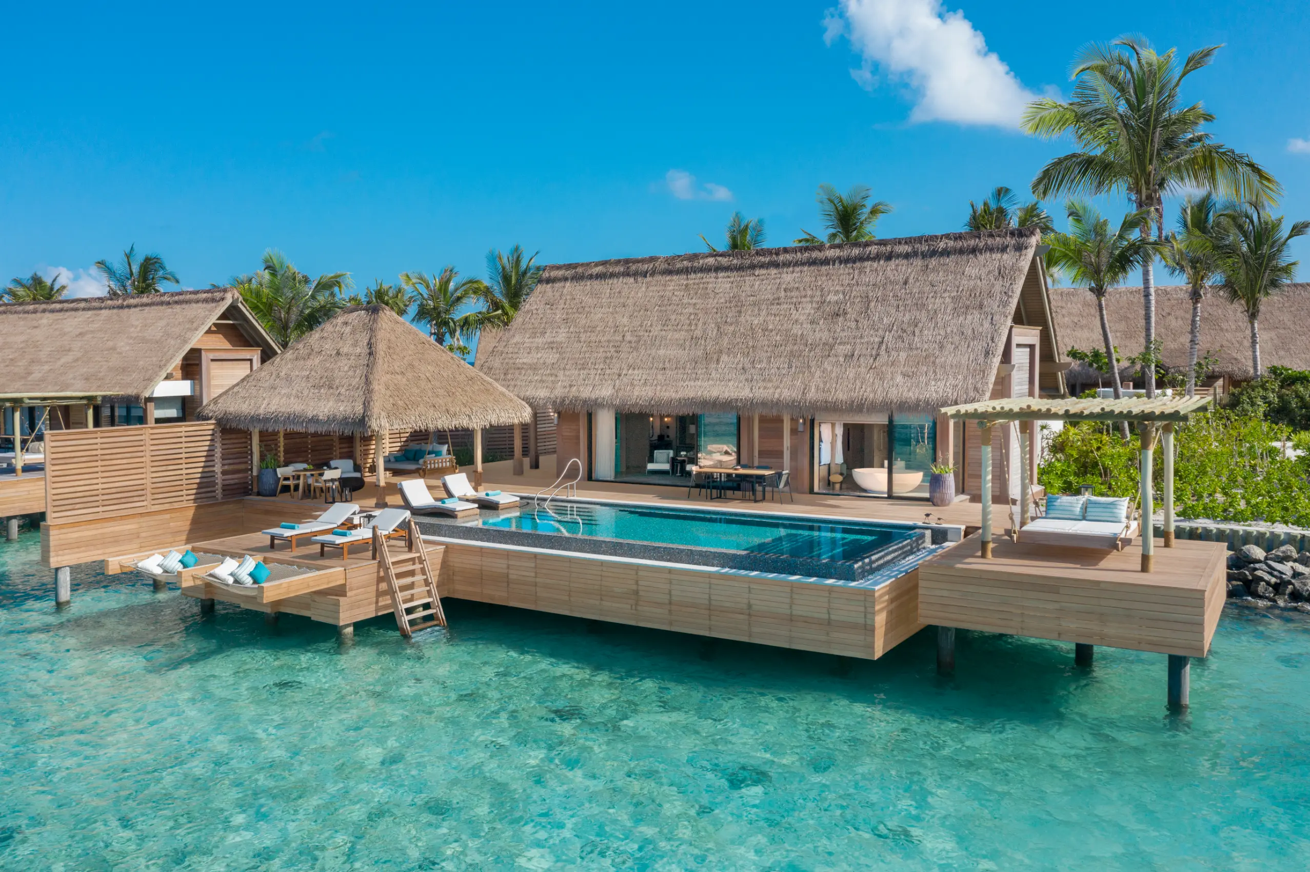 Two Queen Bedded Reef Villa with Pool · Two queens · over-water